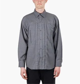 Рубашка унисекс Neighborhood Pt. Western / Ew-Shirt Grey 211AQNH-SHM02