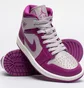 Кросівки жіночі Air Jordan 1 Mid Violet/Grey Bq6472-501