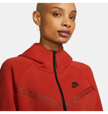 Толстовка жіноча Nike W Nsw Tch Flc Wr Essntl Fz Hdy Red Cw4298-623