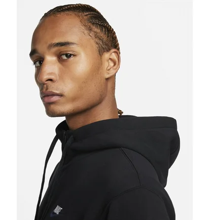 Толстовка чоловіча Nike M Nsw Club Dt Hoodie Fz Bb Black Dq8384-010