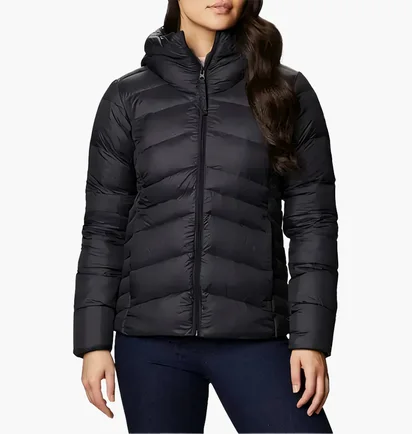 Пуховик жіночий Columbia Autumn Park Down Hooded Jacket Black EK0292-010