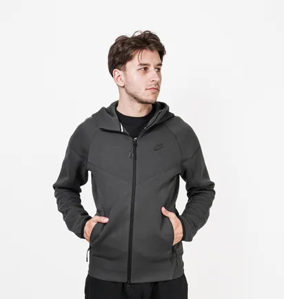 Толстовка чоловіча Nike Sportswear Tech Fleece Windrunner Grey FB7921-060