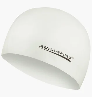 Шапочка для плавания Aqua Speed Mega White 100-05