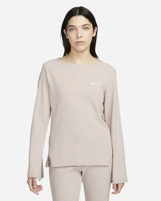 Лонгслів жіночий Nike W Nsw Rib Jrsy Ls Top Beige DV7866-272