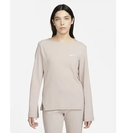 Лонгслив женский Nike W Nsw Rib Jrsy Ls Top Beige DV7866-272