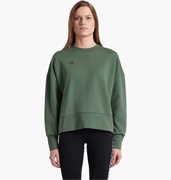 Свитшот женский Arena Oversized Crew Neck Green 006580-660