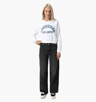 Світшот жіночий Converse Retro Chuck Heritage Crew Light Rgh White 10026777-102