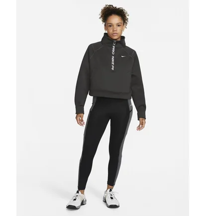 Леггинсы женские Nike Pro Dri-Fit Training Tights Black/Grey DX0063-010