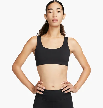 Топ женский Nike Alate All U Light-Support Lightly Lined U-Neck Sports Bra Black DV9855-010