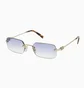 Солнцезащитные очки женские Miu Miu Gold/Light Blue B50S-ZVN80O-52