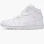 Кроссовки мужские Air Jordan 1 Mid White 554724-136