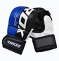Рукавиці унісекс RDX Grappling Gloves Rex T6 Plus Blue/Black GGR-T6U