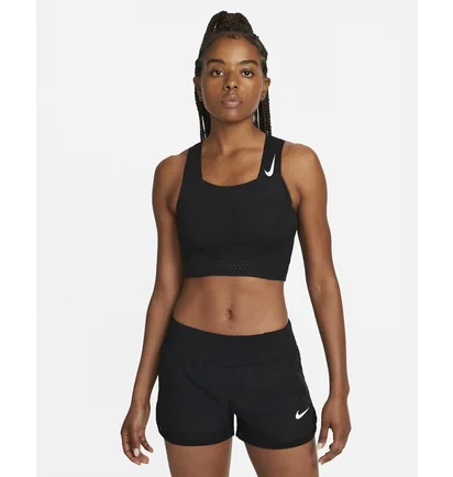 Топ женский Nike Dri-Fit Adv Aeroswift WomenS Running Crop Top Black DM8728-010