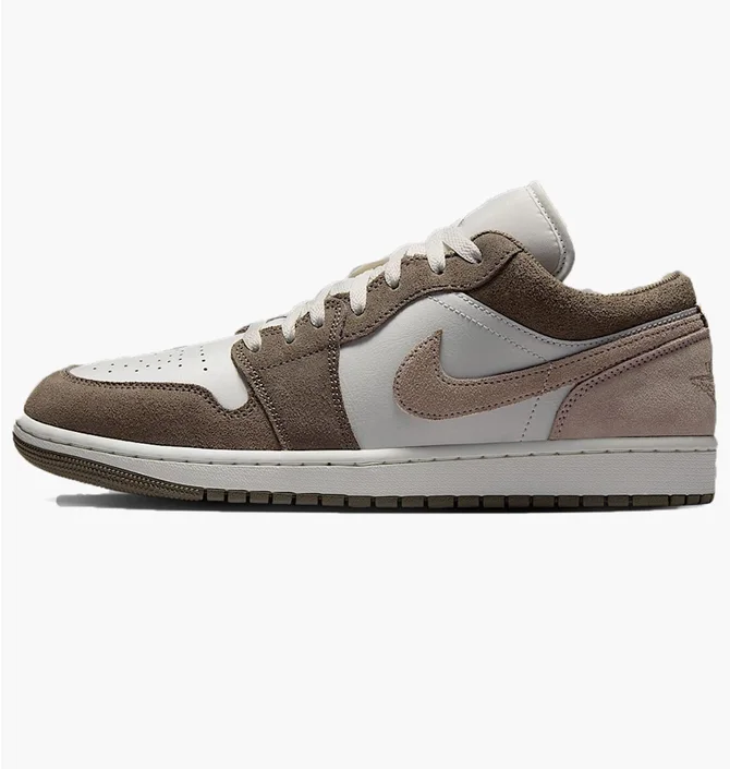 Кроссовки мужские Air Jordan 1 Low Olive/White 553558-046