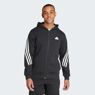 Толстовка мужская Adidas Future Icons 3-Stripes Full Zip Hoodie Black IR9159