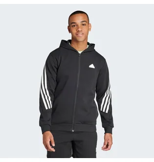Толстовка мужская Adidas Future Icons 3-Stripes Full Zip Hoodie Black IR9159