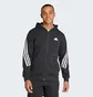 Толстовка мужская Adidas Future Icons 3-Stripes Full Zip Hoodie Black IR9159