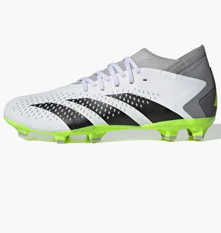 Бутсы унисекс Adidas Predator Accuracy.3 Firm Ground Cleats White/Grey GZ0024
