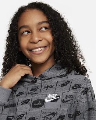 Худі дитяче Nike K Nsw Club Ft Hdy Aop Grey FN8741-084