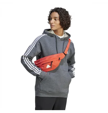 Худи мужское Adidas Essentials 3-Stripes Grey IJ6475