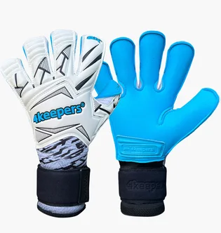 Перчатки вратарские унисекс 4keepers White/Blue FORCEV2.25RF2G