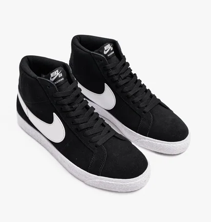 Кроссовки унисекс Nike Sb Zoom Blazer Mid Black White 864349-002