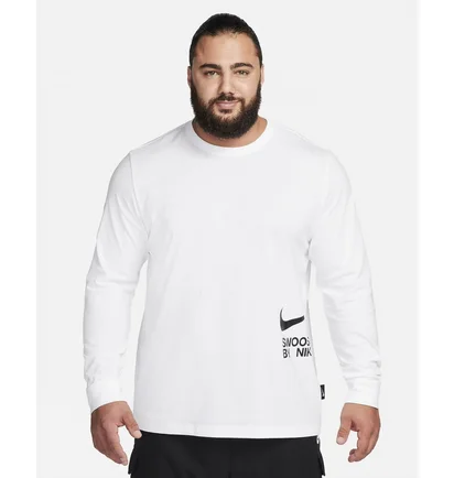 Лонгслів чоловічий Nike Sportswear Long-Sleeve T-Shirt White FJ1119-100