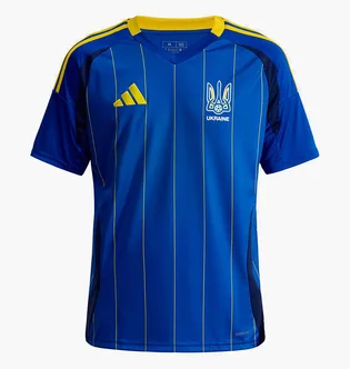 Футболка чоловіча Adidas Ukraine 24 Performance Blue IP2175