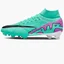 Бутсы унисекс Nike Air Zoom Mercurial Superfly Ix Pro Fg Turquoise/Violet DJ5598-300