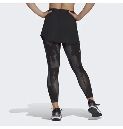Штаны женские Adidas Tennis New York 2-In-1 7/8 Tights Brown Ht3403