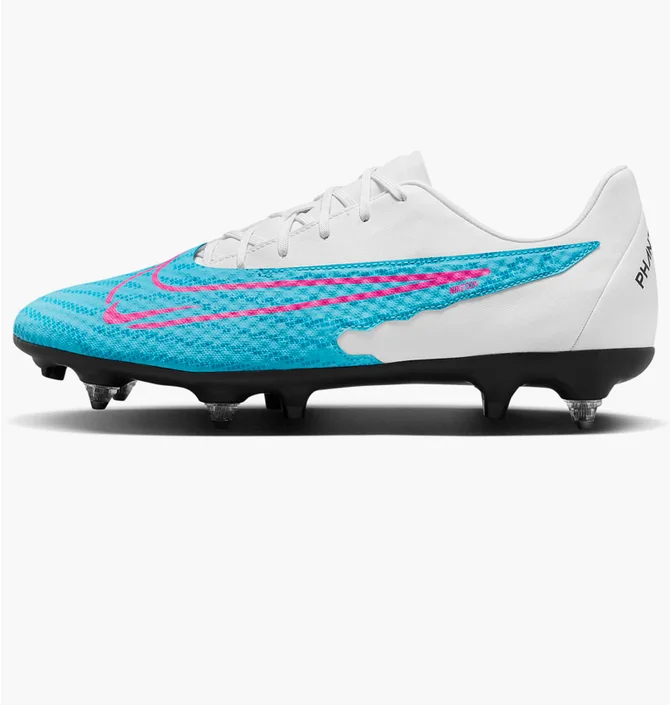 Бутсы унисекс Nike Phantom Gx Academy Sg-Pro Anti-Clog Traction White/Light Blue DD9471-446