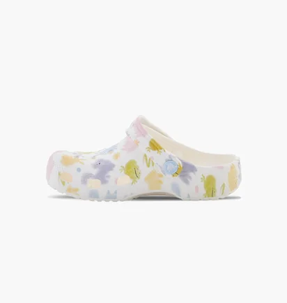 Тапочки дитячі CROCS Classic Pastel Pets White/Multi 210995-0WV