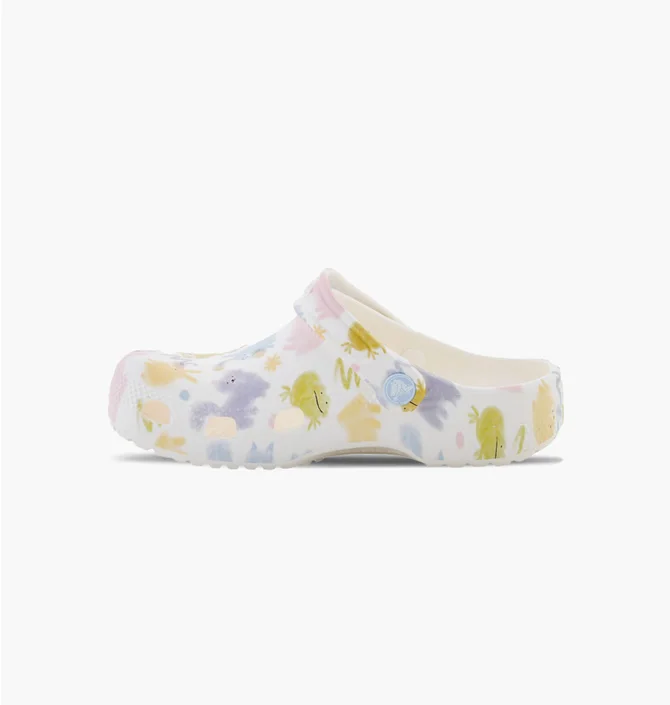 Тапочки дитячі CROCS Classic Pastel Pets White/Multi 210995-0WV