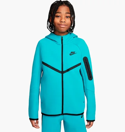 Толстовка детская Nike Tech Fleece Turquoise HV5867-345
