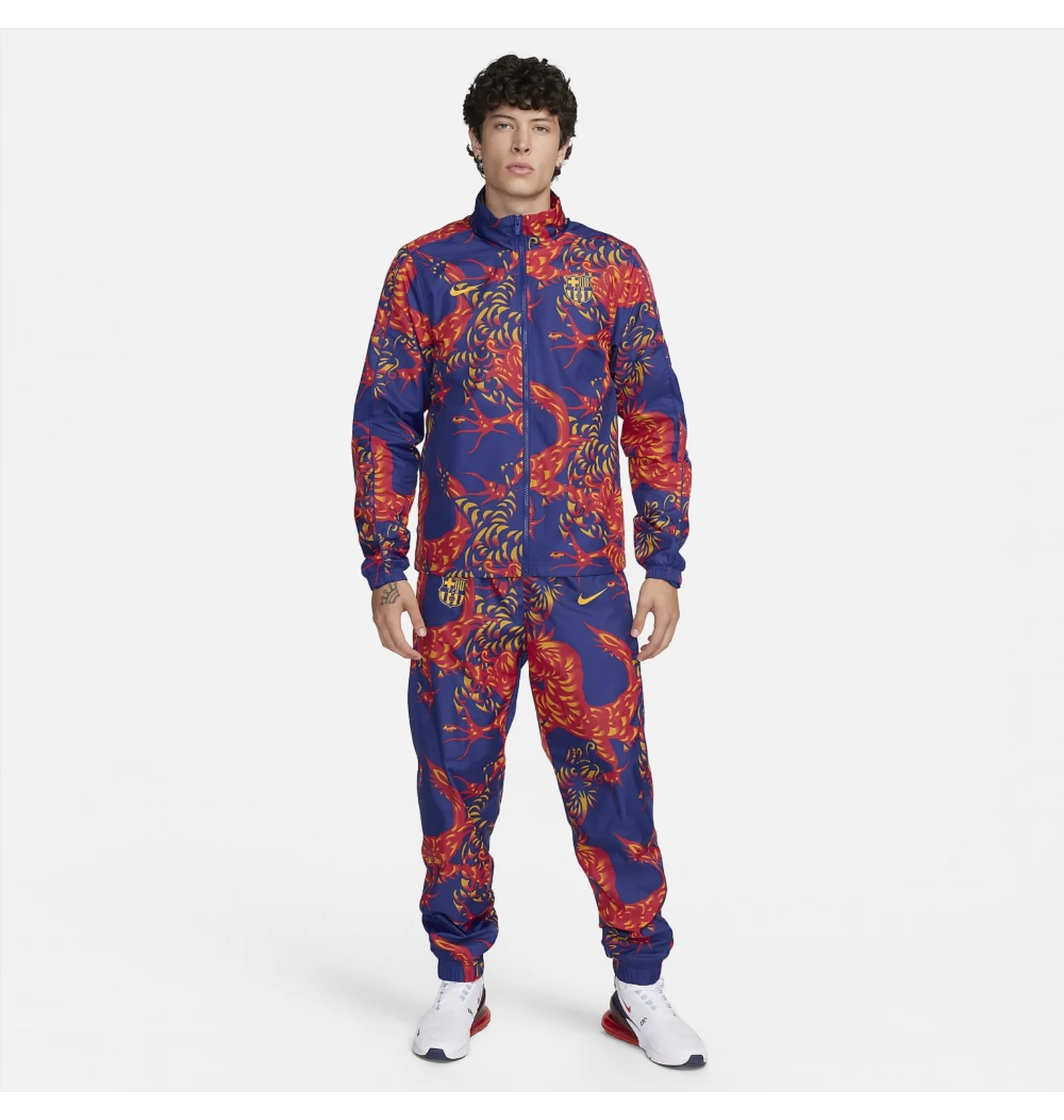 ᐉ Спортивный костюм мужской Nike F.C. Barcelona Blue/Orange