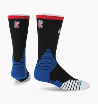Носки унисекс Stance Nba Los Angeles Clippers Logo Crew Basketball Socks Black (1 пара) M559C5LCCL-BLK