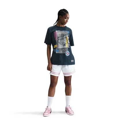 Футболка женская Nike W Nk Ss Tee Oc Bb Sp25 Blue HJ3634-478