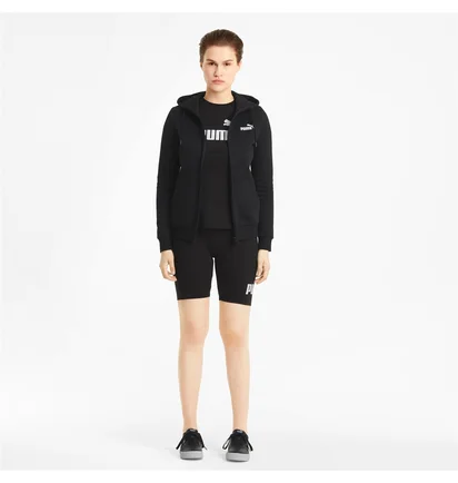 Толстовка женская Puma Essentials Full-Zip Hoodie Black 586811-01