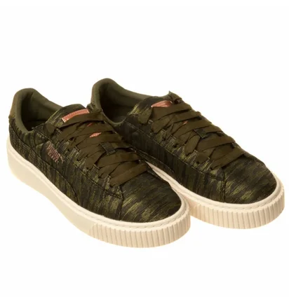 Кросівки жіночі Puma Basket Platform Vr Wmns Olive 364092-01