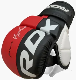 Рукавиці унісекс RDX Grappling Gloves Rex T6 Plus Red/Black GGR-T6R
