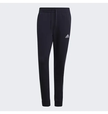Штаны мужские Adidas Essentials French Terry Tapered-Cuff 3-Stripes Pants Blue GK8823