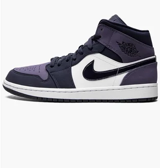Кроссовки мужские Air Jordan 1 Mid Blue/Violet 554724-445