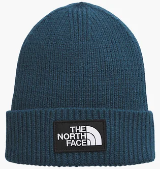 Шапка унисекс The North Face Logo Cuffed Beanie Turquoise NF0A3FJX1NO