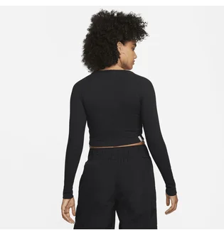 Топ жіночий Nike Nsw Ls Top Rib Sw Black FJ5220-010