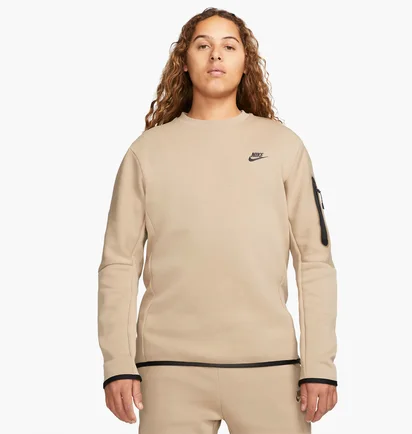 Свитшот мужской Nike Sportswear Tech Fleece Beige Cu4505-247