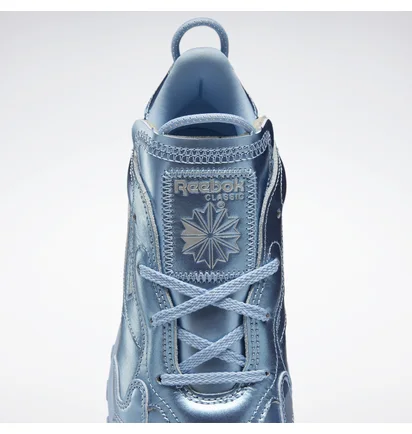 Кросівки жіночі Reebok Cardi B Classic Leather Metallic/Light Blue GY0965