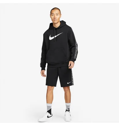 Худи мужское Nike Sportswear Repeat Pullover Fleece Hoodie Black Dx2028-010