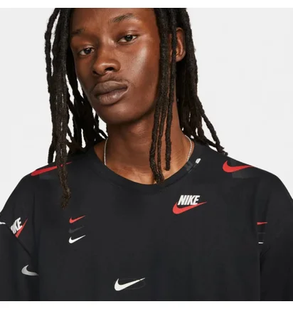 Футболка мужская Nike M Nsw Tee M90 12Mo Lbr Aop Black Dz2991-010