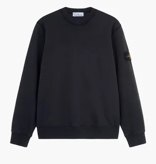Худи мужское Stone Island Felpa Cotton Fleece Black K1S156100044S0051-V0020