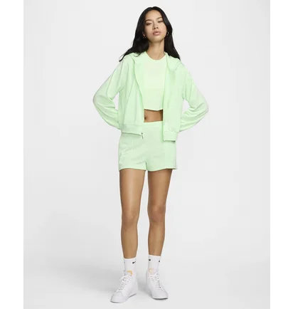 Толстовка жіноча Nike Sportswear Chill Terry Loose Full-Zip French Terry Hoodie Green FN2415-376